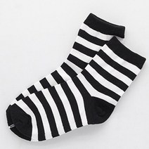 오너클랜 여자 캐주얼 패션 줄무늬 링글 발목 양말 1켤레_W8F3748