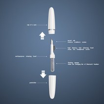 블루투스 이어폰 귀청결 클리너 호환 이어버드 키트 에어팟 프로 1 2 용 청소 펜 브러시 케이스 샤오미 화웨이용 도구, [01] Round pen