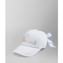 137146 데상트 골프 LUXE 리본 테일 캡 스와 로브 스키 크리스탈 포함 WH00 화이트, 에프