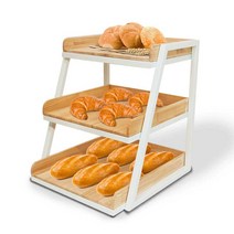베이커리 진열대 3단 빵 과일 호텔 뷔페 트레이 선반, I