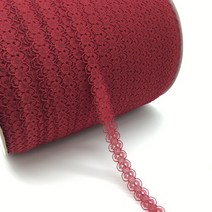 새끼줄 택끈 마끈 5세트 10 야드/lot 5/8 "(15mm) 레이스 리본 양측 수공예 자수 그물 트림 패브릭 DI, 한개옵션1, 20 Deep red