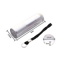 네일드라이기 건조기 USB 매니큐어 검사 램프 네일 드라이어 미니 손전등 LED 손톱 건조 충전식 휴대용, 07 Need Batteries