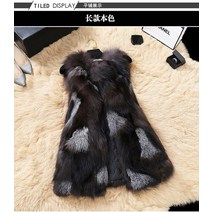 모피조끼 리얼 폭스 토끼 양털 모티브 롱 퍼 베스트 새로운 진짜 정품 천연 여우 모피 조끼 여성의 겨울 따뜻한 질레 재킷 사용자 정의 모든 크기