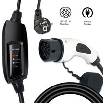 전기차충전기 전기차충전 16a ev 휴대용 evse 충 eu schuko 플러그 유형 2 mennekes 상자 evse 3.5kw