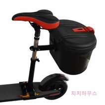 기함급 전동 킥보드 전기 2발 성인 의자 가성비 국산 튜닝 어른 피크닉 바구니 장바구니, 빨강과 검정