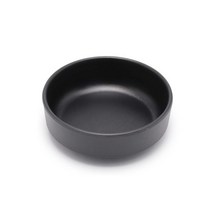 업소용 검정 멜라민 대형 원형찬기 그릇 접시 식당, 2호