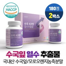 수국잎 열수 추출물 국산 100% 식용 수국 산수국 추출분말 정 알약타입 히알루론산 엘라스틴 가수분해물 함유 식약처 HACCP 인증, WaterExract 수국열수추출물 x 2ea, VITARION