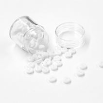 미니코단추5mm흰색