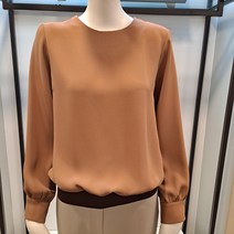 밑단 시보리 라운드 블라우스 219mbl97