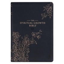 The Spiritual Growth Bible Study Bible NLT - New Living Translation Holy Bible Faux Leather Blac