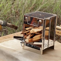 [kw1qw] 잇템 접이식 사각난로 소형 휴대용 화로대 불멍 장작 난로 접이식화로 나무난로 미니난로 야외난로 장작, 청춘《사각접이식난로 소형《You
