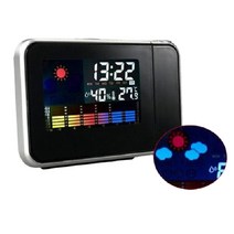 LED 날짜 온습도계 다기능 알람 탁상시계, 상품선택, Black