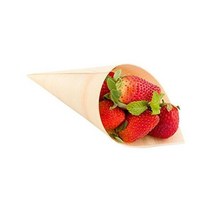 Restaurantware 361301 레스토랑웨어 7IN 파인우드 서빙 테이스팅 콘 홈 파티 케이터링 이벤트에서 에피타이저 핑거 푸드로 완벽 6온스 푸드 세이프 우드 200CT, 7