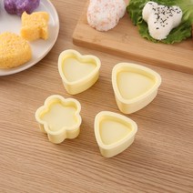 [햇볕과너] 귀여운 미니 다용도 김밥틀 세트 동물 만화 DIY 도시락 하트김밥 가정용 초보자 초밥 소풍, 매화 김밥틀