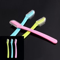 스틱형 눈썹칼 3p 13cm 눈썹스탬프 눈썹정리도구 털제거기 눈썹틀 눈썹정리칼 여성제모 손가락털제모 눈썹다듬기