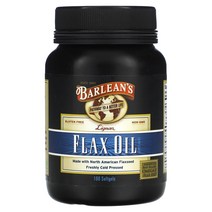 발린스 Barlean’s 리그난 아마씨 오일 100 소프트젤 327014, 100 개, 1개