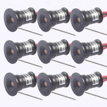 직부조명 12V 쿠커 후드 미니 실내 Downlight 디 밍이 가능한 Led 명소 캐노피 1W 15mm RGB 계단 캐비닛 빛, 03 Black Housing_01 30 Degree, 02 12V 2700K