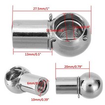 국산차수입차부품 유니버설 실버 2pcs M6 M8 부트 보닛 트렁크 가스 스트럿 엔드 피팅 볼 핀 조인트 밸브 스프링 홀더, [01] M6 20mm