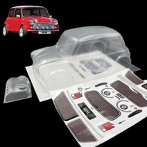 화물차 윙바디 자동차 1/10 미니 클래식 M 쉘 PVC RC 바디 210mm 휠베이스 165mm 너비 투명 깨끗한 MST TAMIYA CARTEN 3R 자동차 rc카, A