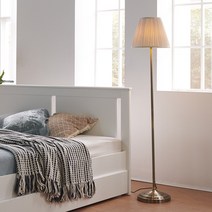 코코 거실 장스탠드 (당일발송) 플로어 조명 등 +밝기조절 LED전구, 베이지 + 밝기조절LED전구