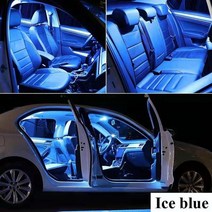 car interior led 조명 canbus for hyundai i10 i20 i30 i40 ix20 ix35 tucson santa fe santafe 차량 실내 돔 맵 램, 8000k 아이스 블루, i10 (2007-2019)-3pc