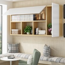 홈 카페장 주방 상부장 씽크대 그릇장 벽걸이 욕실, 티크 우드 100x20x65cm