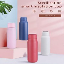 Hasacasa-스마트 UV 살균기 스테인레스 스틸 보온병 컵 비즈니스 선물 차량용 진공 플라스크 머그잔 대1164414 L3, 460ml1164414 L3, 분홍색