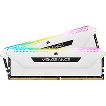 CORSAIR Corsair DDR4-3600MHz Desktop PC Memory VENGANCE RGB PRO SL Series 16GB [8GB x 2] CMH16GX4M2D3600C18W, 1KB