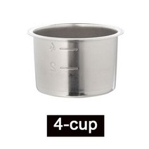 드롱기 EC680/EC685 용 커피 바텀리스 포터 필터 51mm 교체 필터 바구니 에스프레소 머신 액세서리 바리스타 도구, 4-cup-51mm