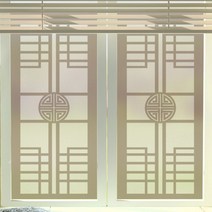 무점착유리시트_전통창호문양_유리문시트지_글라스시트지