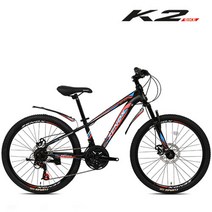 케이투바이크 K2BIKE MTB자전거 메커드SFD 24인치 21단 디스크 조립별도, 메커드SFD(덱스트) 24인치 매트블랙+오렌지
