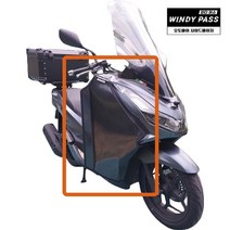 윈디패스 21년이후 PCX 사이드바이저 윈드쉴드 오토바이 바람막이 카본블랙, 21년이후PCX 카본블랙