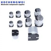 20pcs SMD 전해 커패시터 알루미늄 6.3V 10V 16V 25V 35V 50V 1 미크로포맷 2.2 4.7 10 47 100 220 330 470 680, 10V 330UF