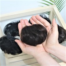 D630 뒤통수뽕 정수리 뒤통수가발 엄마가발 볼륨업 5종, 검정