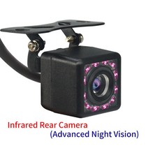Hippcron-자동차 후방 보기 카메라 4 LED 야간 투시경 자동 주차 모니터 CCD 방수 170 도 HD 비디오, 01 12 IR