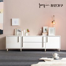[장인가구] 노바 바닐라 1800 높은 거실장, 색상:바닐라우드