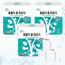 두툼한 휴지 먼지안나는 화장지 18롤 40m 무포름알데히드 천연 펄프 사용