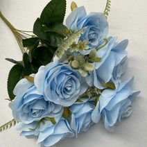 가게오픈화분 꽃잔디씨앗 여름꽃모종 국화모종 시뮬레이션 녹색 식물 병 꽃 인공 실크 과일, 하늘색