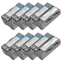 니콘배터리 2400mah en-el3e enel3e en el3e 리튬 이온 배터리 니콘 d50 d70 d70s d80 d90 d100 d200 d300 d300s 카메라 호환, 8배터리