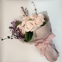 [예란꽃방] 비누 꽃다발 / 축하 선물 꽃다발 / 조화 꽃다발, 연핑크