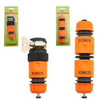 이엠 원터치 연결구 수도꼭지 호스 연결 커플러 조임 부속품 커넥터, (수도꼭지 연결구)