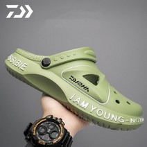 남성용 미끄럼 방지 내마모성 낚시 샌들 야외 스포츠 비치 홀 슈즈 여름