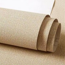 리넨 PVC 자체 접착 월페이퍼 홈 데코 벽지 침실 거실 캐비닛 단색 방수 접촉 용지, 60cmx600cm, Linen khaki