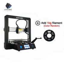 가정용 3d 레이저 프린터 대형 프린팅 재료 Anycubic mega s mega-s 플러스 사이즈 인쇄 플랫폼 풀 메탈 프레임 고정밀 fdm 키트 impresora, 협력사, 1kg pla 추가