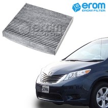 이롬필터 CUK1919 프리미엄 활성탄 에어컨필터, 1개, 토요타 시에나 3세대 Sienna 3.5 에어컨필터 (11~19년)