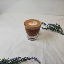 찬찬장 홈카페 블루보틀느낌 플랫화이트잔, 2개 세트