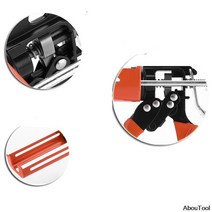 듀얼 튜브 뷰티 솔기 접착제 총 애플리케이터 유압 수동 Caulk 세라믹 타일 가정용 수리 도구, 02 Metal Red