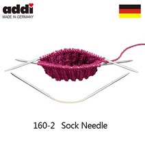 뜨개질 바늘 실 손 수공구 Addi 160-2-21cm 3 조각 addiCraSyTrio 세트 원형 양말/소매 DIY 예술 공예, 5.0mm