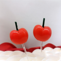 미미셀렉 파티 기념일 케이크 생일초 체리 촛불 3개입, 1개