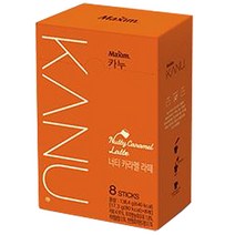 맥심 카누 너티카라멜 라떼 138.4g(17.3gX8개입), 138.4g, 8개, 1개